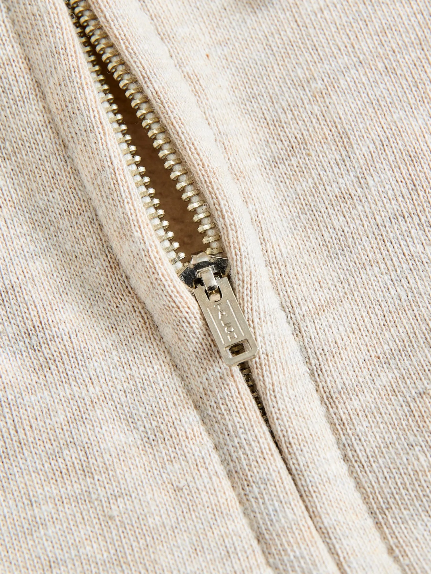 451 Loopwheel Zip Hoodie in Oatmeal