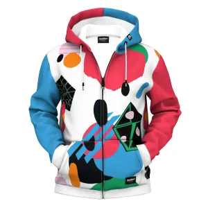 Abstract View Zip Up Hoodie