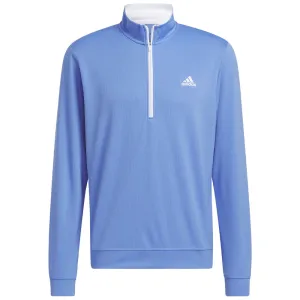 adidas Lightweight 1/4 Zip Pullover - Blue Fusion