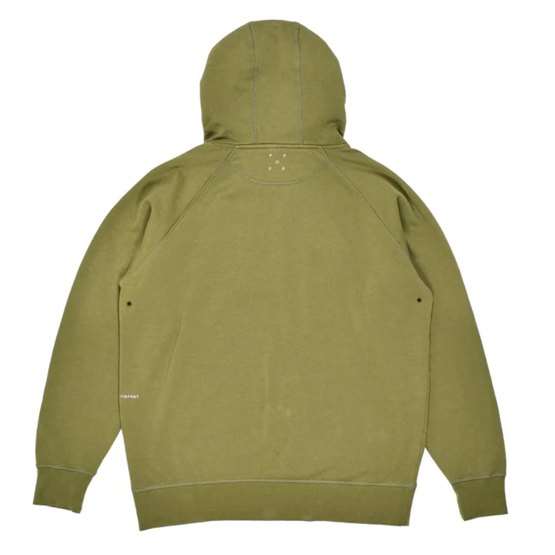 arch hooded sweat loden green