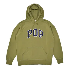 arch hooded sweat loden green