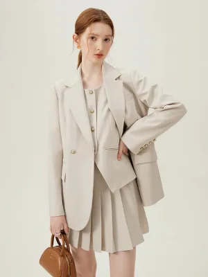 Blazer Temperament Suit Formal Female Blazer Vest Skirt Coats