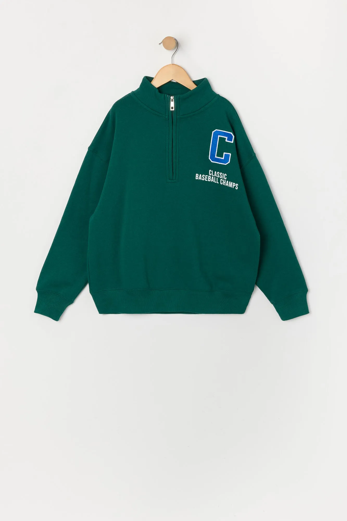 Boys Graphic Fleece Half Zip Sweatshirt