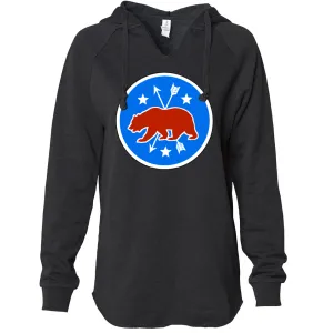 California Republic Arrow Star Emblem Women's Soft Hooded Pullover