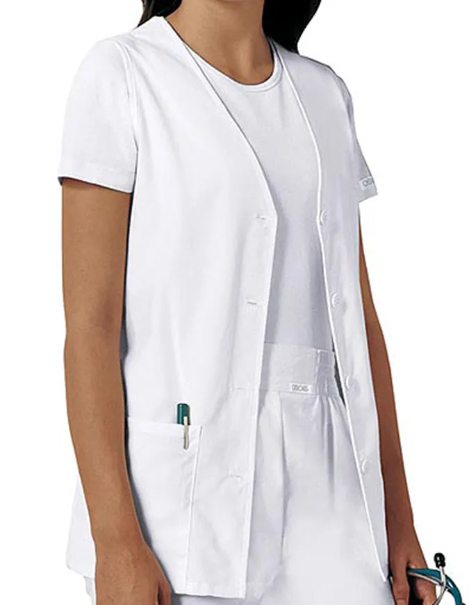 Cherokee 29 Inch Women's Button Front Nurse Vest