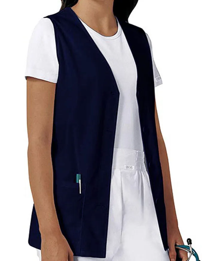 Cherokee 29 Inch Women's Button Front Nurse Vest