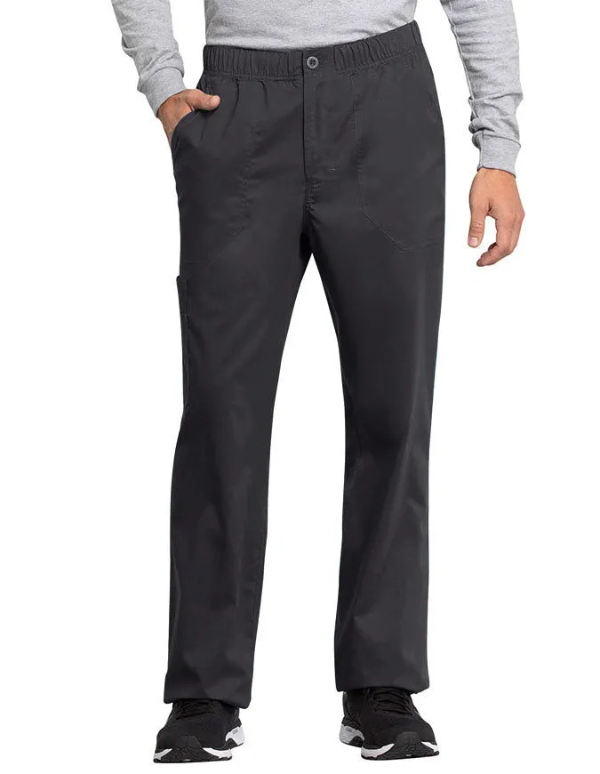 Cherokee Workwear Revolution Tech Men's Mid Rise Straight Leg Zip Fly Tall Pant