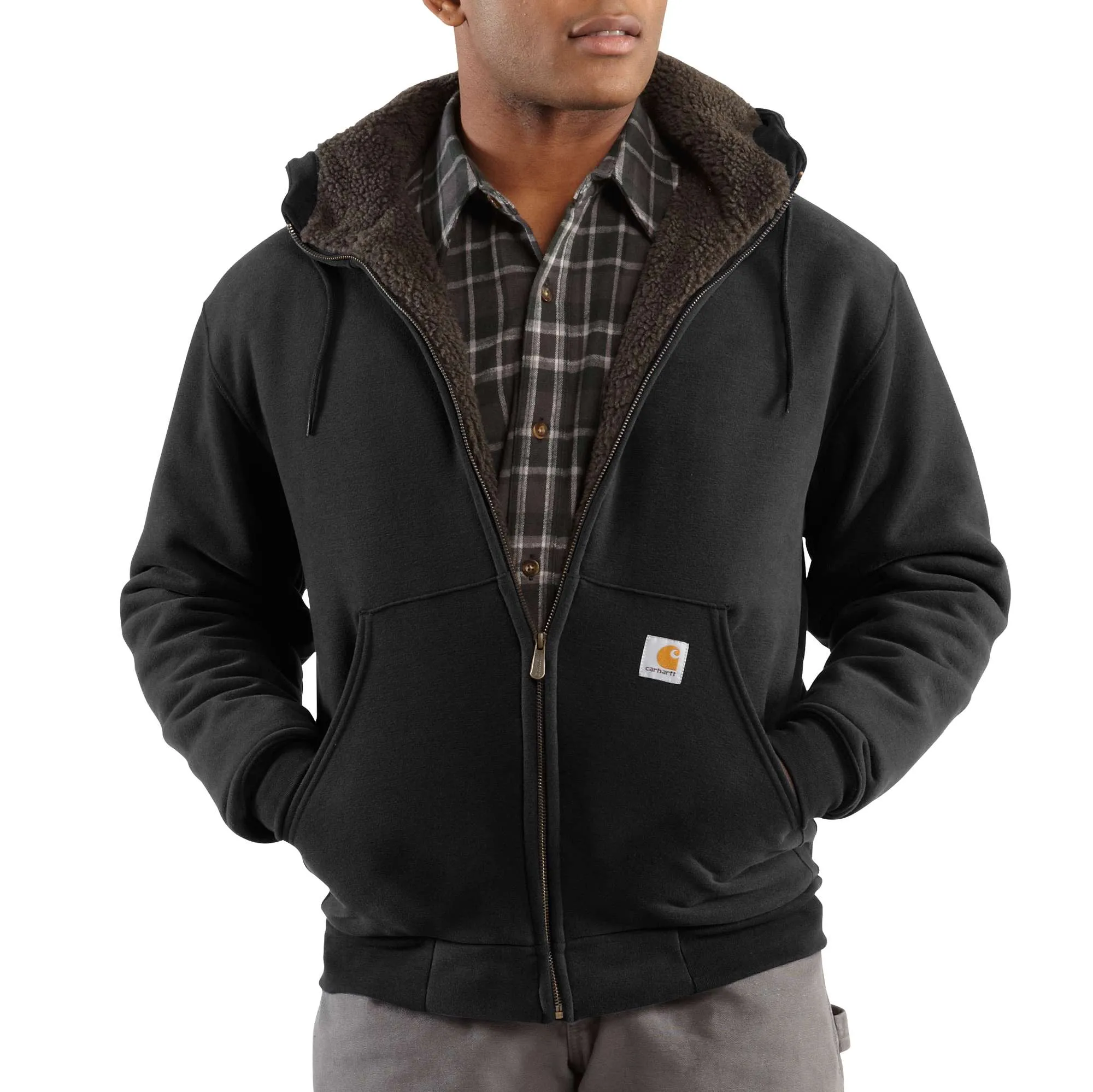 Collinston Brushed Fleece Sherpa-Lined Sweatshirt