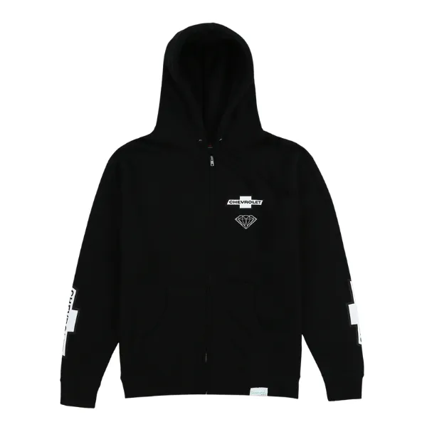 Diamond Chevy Speedway Zip Up Hoodie Black