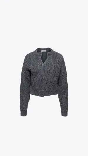 Divine Cardigan - Grey Chine