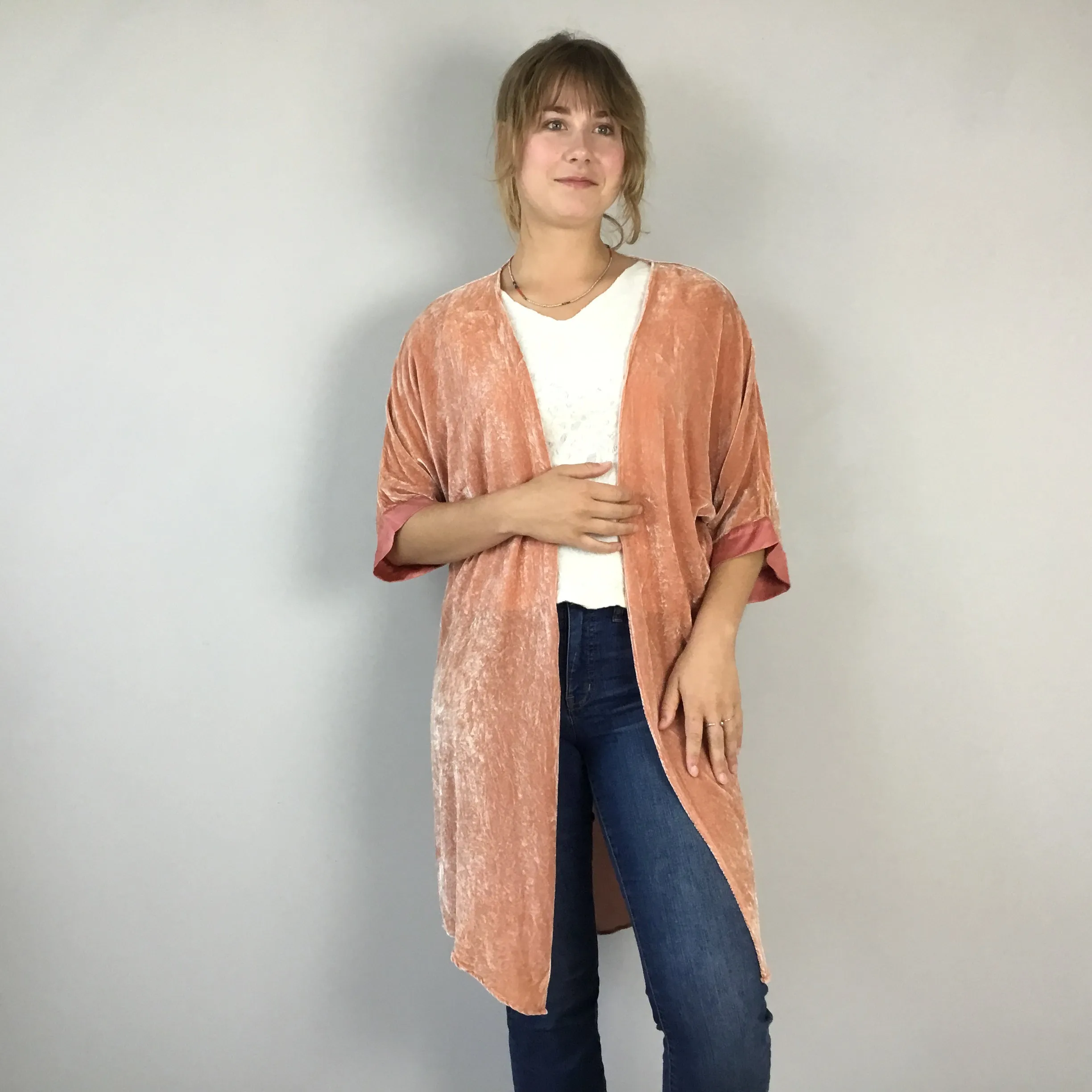 Kimono Duster - Rose