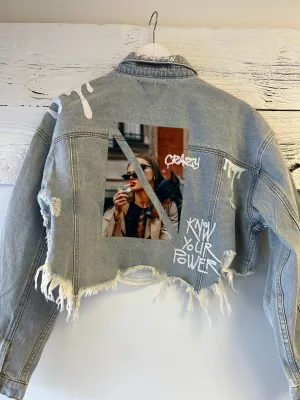 KNOW YOUR POWER DENIM JACKET