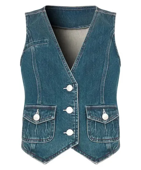 Lennox Denim Waistcoat