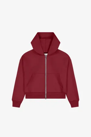 NOTHING ZIP HOODIE | CHERRY COLA