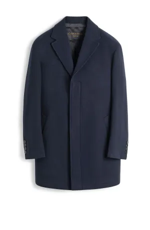 ONIX NAVY WOOL TOPCOAT