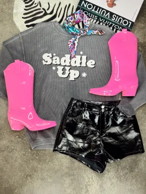 Saddle Up Corded Sweatshirt-M   L