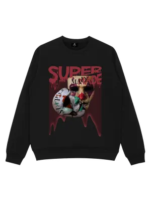 Thesupermade Logo Double Mask Printed Hoodie