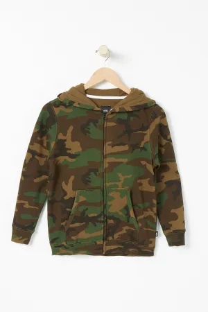 Vans Youth Camouflage Zip-Up Hoodie