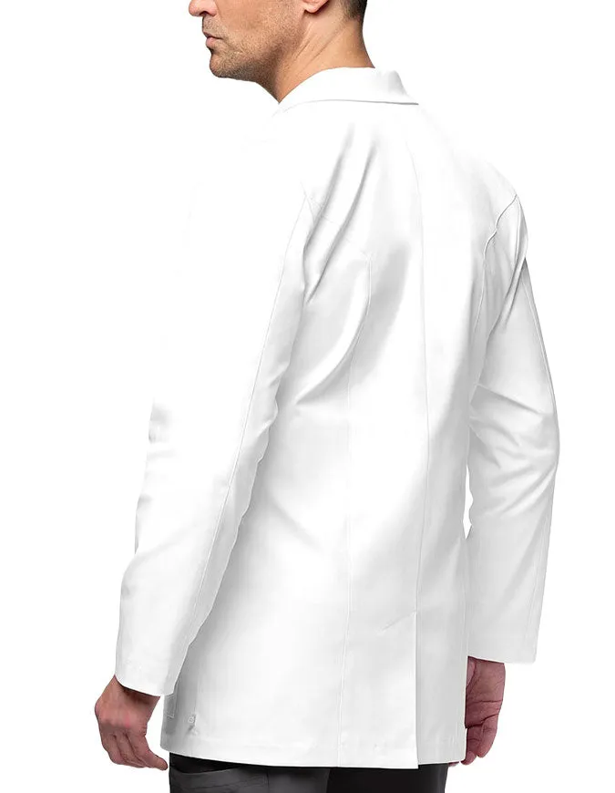 WonderWink Slate 34 Inch Men's Welt Pocket Lab Coat